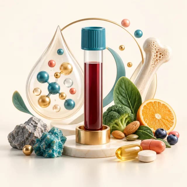 Medical illustration for Vitamins and Minerals Profile; illustrative, not a diagnostic image.